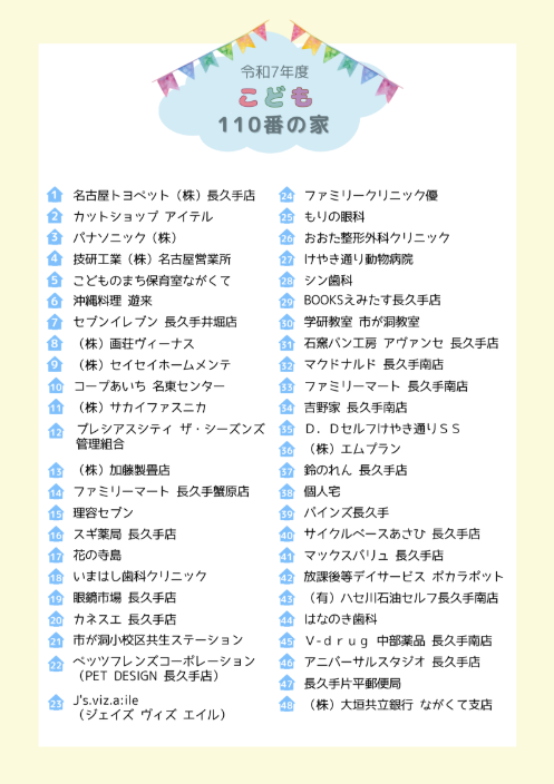 あんしんマップ110番の家